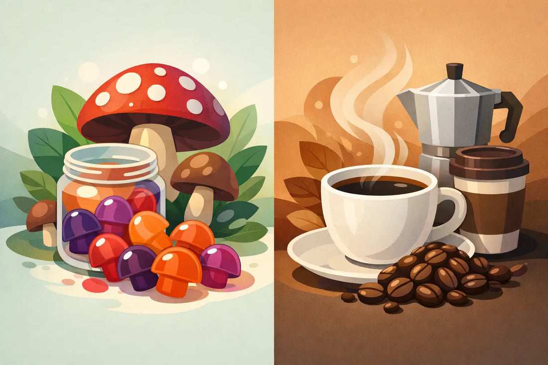 Mushroom Gummies vs Coffee: Which Fits You?